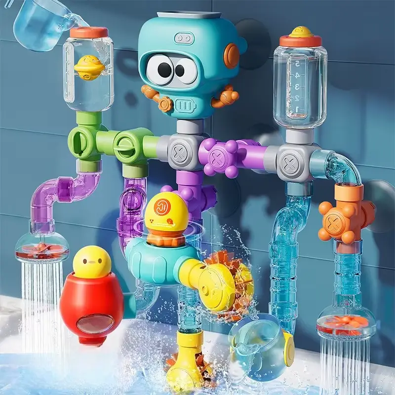 Brinquedo Infantil De Banho - Conjunto De Jogos De Água Giratório 21 Pçs